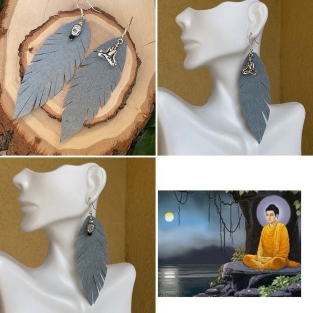 Meditation  Yoga Buddha Healing inspired Earrings